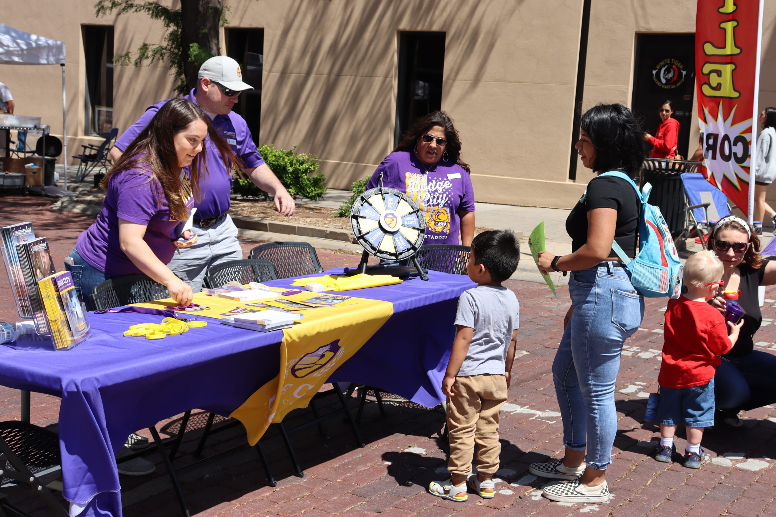 2022 Main Street Festival Employees interacting