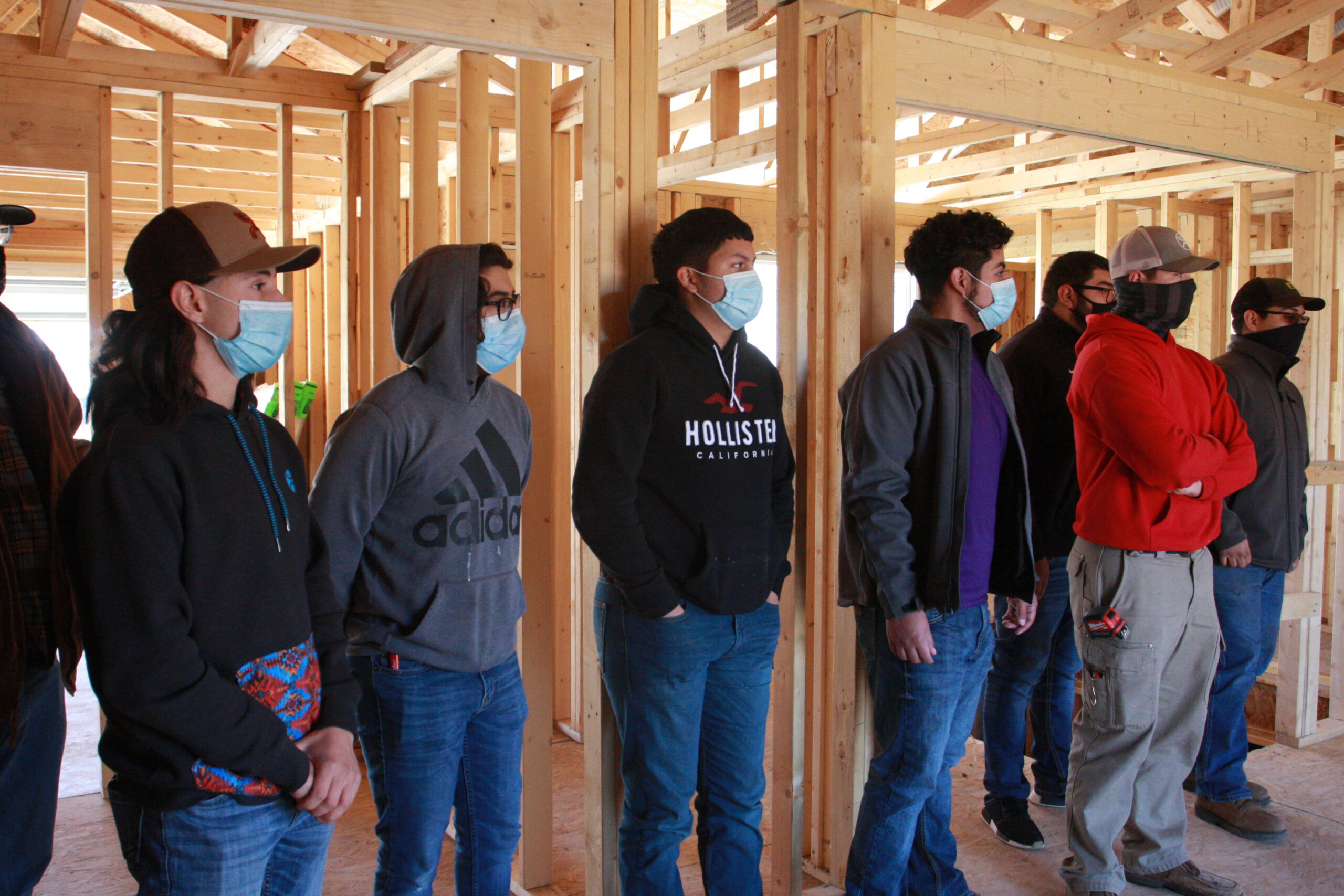 Building Construction Technology students listen to presenters during the scholarship award presentation